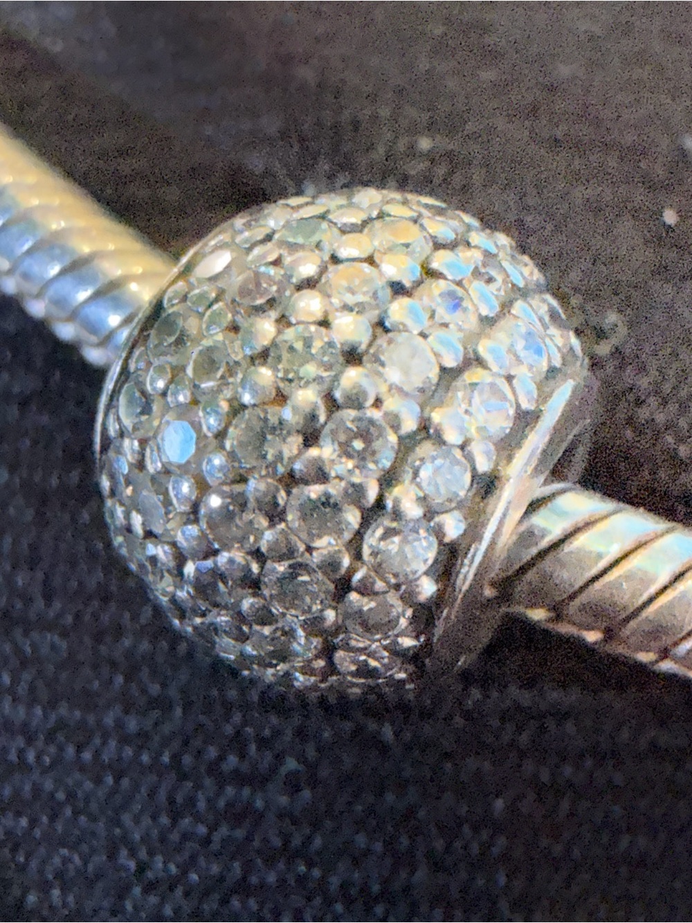 Authentic Pandora Pave Lights Clear CZ Charm
